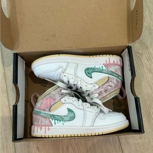Childs Size 11 Ice cream🍦Drip Jordan’s.